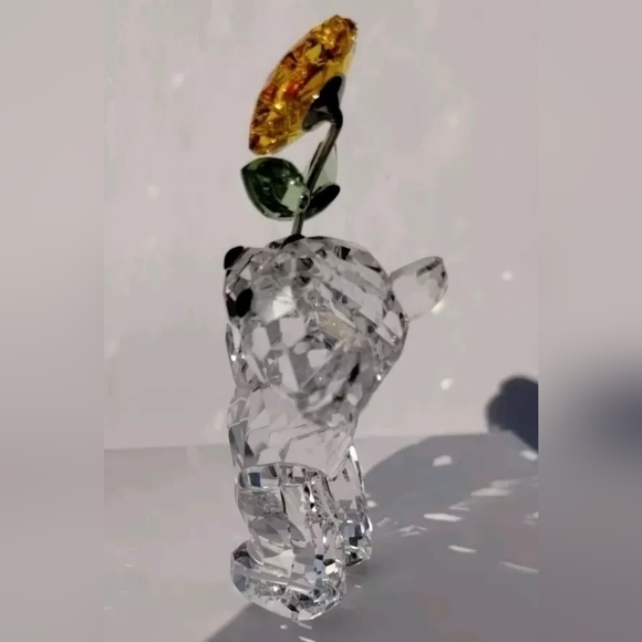 Swarovski Kris Bear A Sunflower Especially For You 2006 Figurine Sculpture - Picture 4 of 12